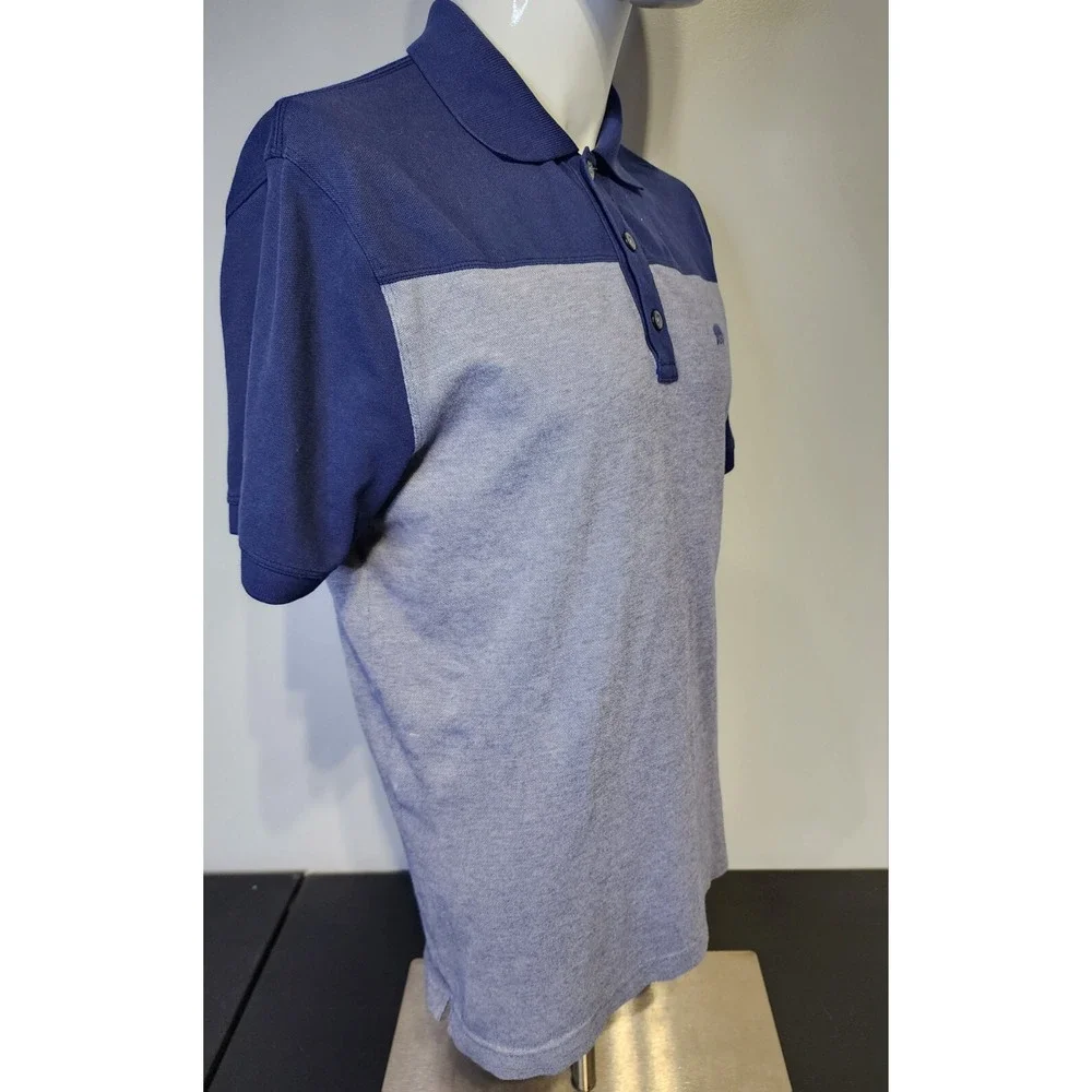 Banana Republic 78 Logo Polo Mens Size Medium Short Sleeve Blue 3‎ Button Shirt